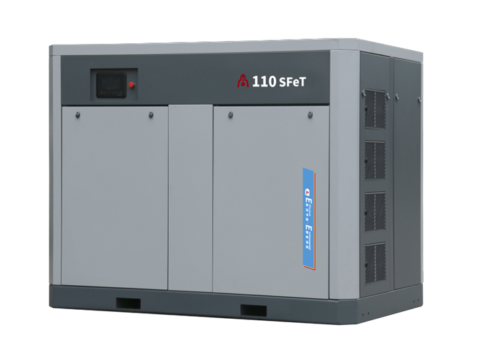 Máy nén khí trục vít biến tần tiết kiệm điện ZEGA SSE-VFD Series phối cảnh và kết cấu