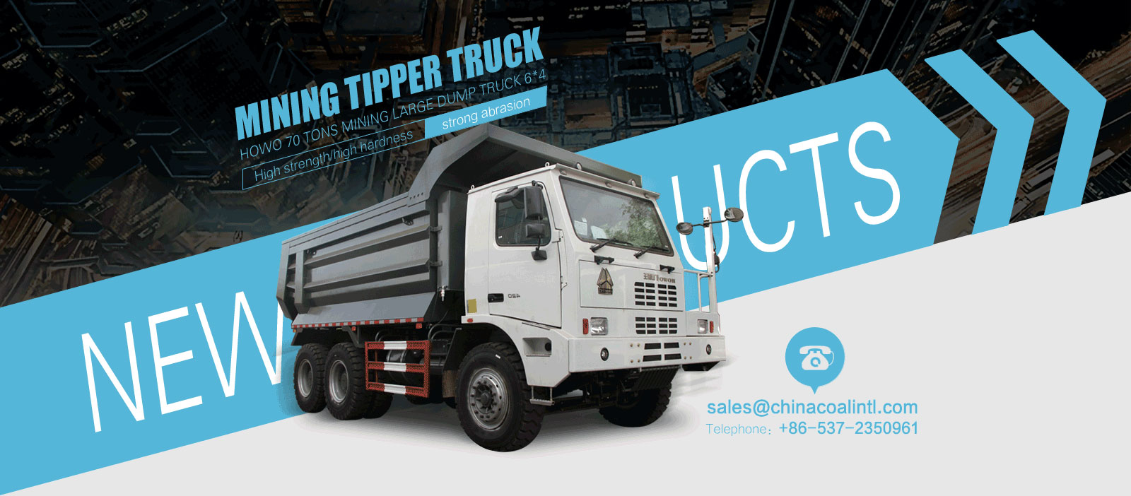 Xe ô tô tự đổ vận chuyển hầm lò hạng nặng Mining Tipper Truck phối cảnh và kết cấu
