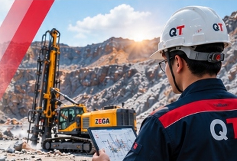 QT bàn giao máy khoan DTH lộ thiên ZEGA D460A phục vụ dự án bóc tầng tại Lào Cai